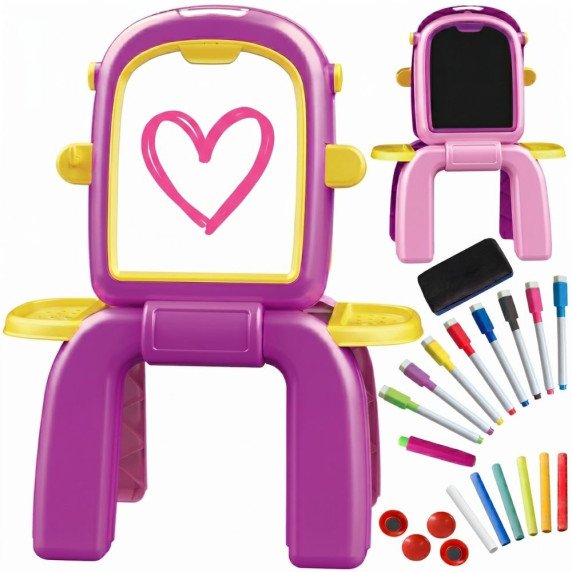 WOOPIE Dvigubaiškis tapybos stalas 2-in-1