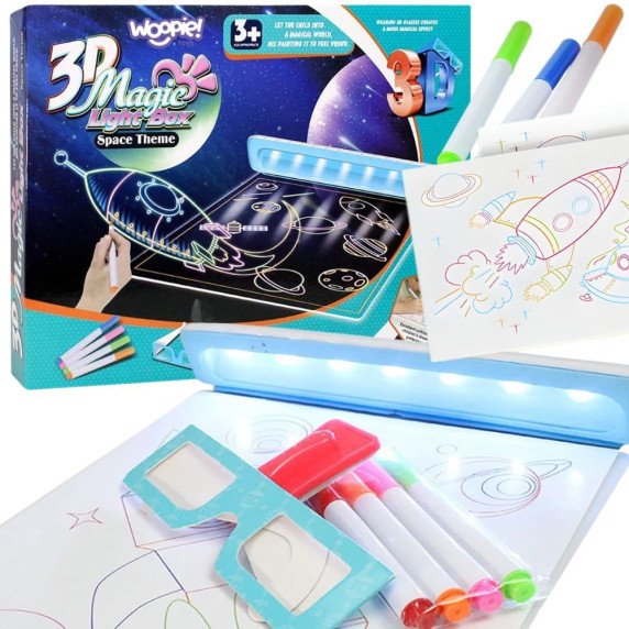 WOOPIE Magiška 3D LED piešimo lenta