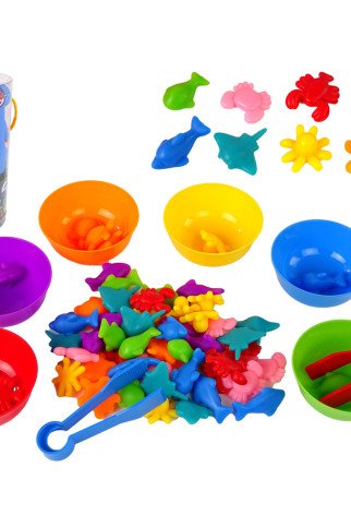 WOOPIE Montessori Edukacinė žaidimo spalvų rušiavimo jūrų žemė žaidimo 64 vnt. WOOPIE Montessori Edukacinė žaidimo spalvų rušiavimo jūrų žemė žaidimo 64 vnt.