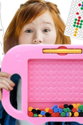 WOOPIE Magnetinė lenta vaikams Montesorio MagPad đi tas Elephant