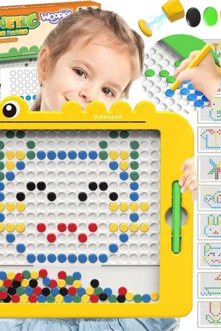 WOOPIE Magnetinė lentelė vaikams Montessori MagPad Dinozauras