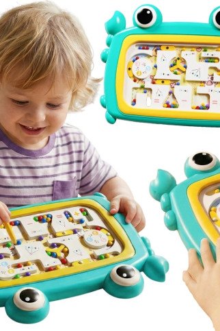 WOOPIE Montessori Magnetinis Lenta labirintas Krabas Turkio spalva