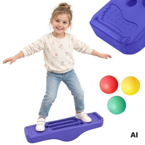 Woopie balanso lentelė su kamuoliukų labirintu Montessori pojūčių ugdymas