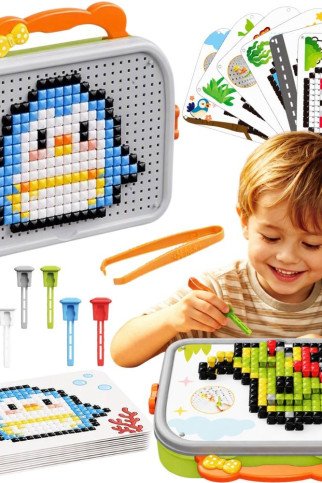 WOOPIE Montessori Mozaikinis Grotuvas Grybai 493 dalių WOOPIE Montessori Mozaikinis Grotuvas Grybai 493 dalių
