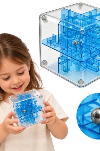 WOOPIE 3D raktukų lošimo kubas su kamuoliu arkadinė galvosūkio mėlyna puzzle WOOPIE 3D raktukų lošimo kubas su kamuoliu arkadinė galvosūkio mėlyna puzzle