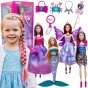 WOOPIE rinkinys, skirtas 4 burtinėms princesėms - 4 viename lėlių dėžė su priedais