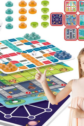WOOPIE 10-iš-1 Loginės Lentos Žaidimų Rinkinys WOOPIE 10-iš-1 Loginės Lentos Žaidimų Rinkinys