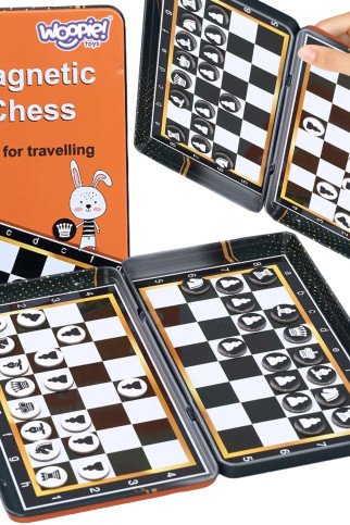 WOOPIE IQ 2-in-1 Magnetinis Šachmatai ir Žaidimas Šeškai Kelioninėje Dėžutėje WOOPIE IQ 2-in-1 Magnetinis Šachmatai ir Žaidimas Šeškai Kelioninėje Dėžutėje
