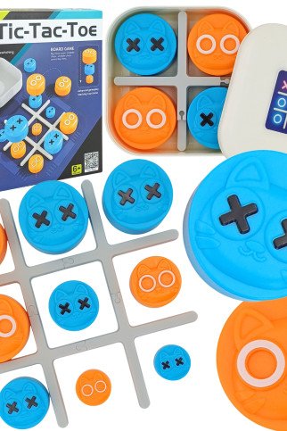 WOOPIE IQ Nešiojamas galvosūkis Tic Tac Toe Katės dėžėje WOOPIE IQ Nešiojamas galvosūkis Tic Tac Toe Katės dėžėje