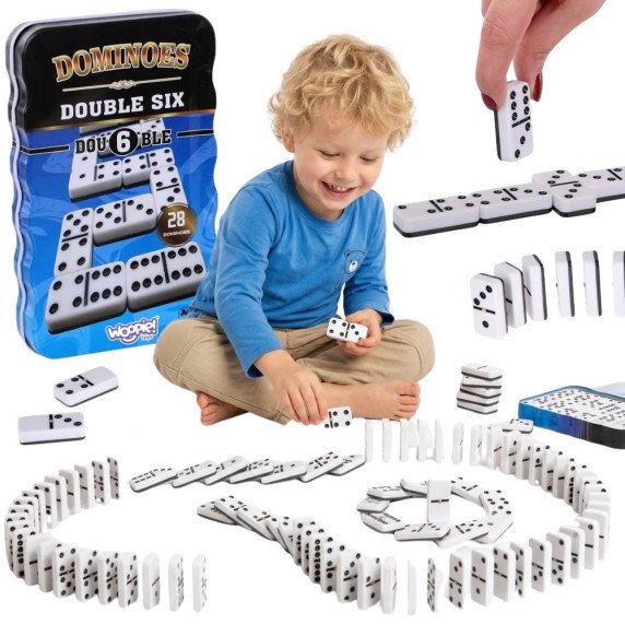 WOOPIE Domino klasikinis 28 kauliukų dėlionės žaidimas