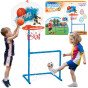 WOOPIE 2-in-1 krepšinio vartai + kamuolių rinkinys