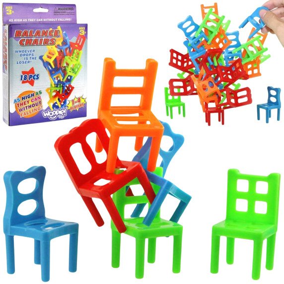 WOOPIE Balanso kėdės Arkadinė žaidimo puzzle Stacks3+