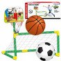 WOOPIE 2-in-1 Krepšinio Rinkinys: Futbolo Vartininkas + Krepšinio Kamuolys