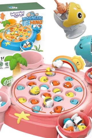 WOOPIE Žvejybos žaidimo rinkinys Žvejyba su magneta Rožinė 36 vnt. WOOPIE Žvejybos žaidimo rinkinys Žvejyba su magneta Rožinė 36 vnt.