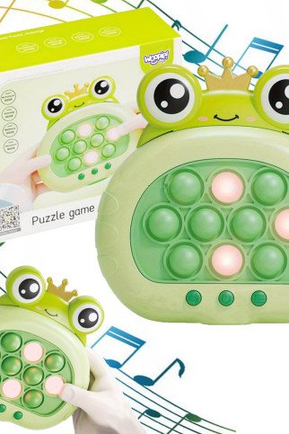 WOOPIE POP IT Elektrinis atstresą mažinantis arkadinis varlių žaidimas WOOPIE POP IT Elektrinis atstresą mažinantis arkadinis varlių žaidimas