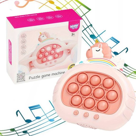 WOOPIE POP IT Elektrinis priešstresinis arkadinis žaidimas su vienu pasaka.