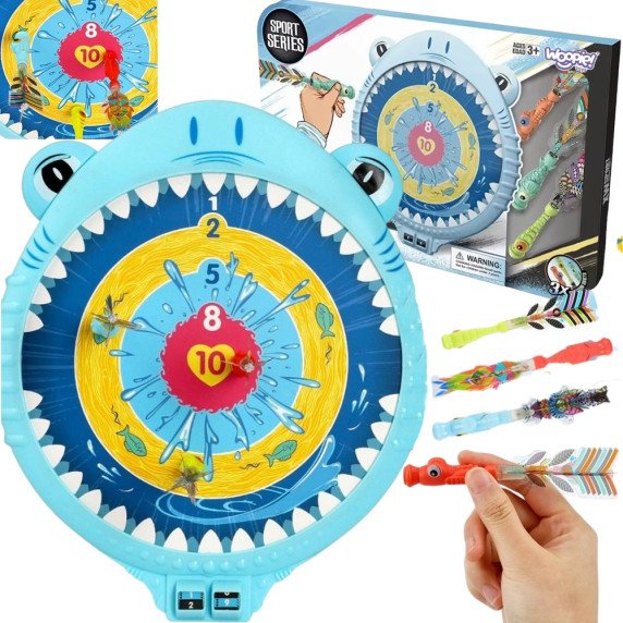 WOOPIE Magnetinis Dart žaidimas Saugus Dart lenta Linksmas Ryklys