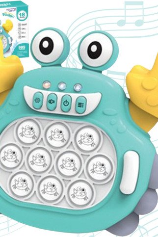 WOOPIE POP IT Elektroninė antistresinė arkadinė žaidimų žalia krabas WOOPIE POP IT Elektroninė antistresinė arkadinė žaidimų žalia krabas