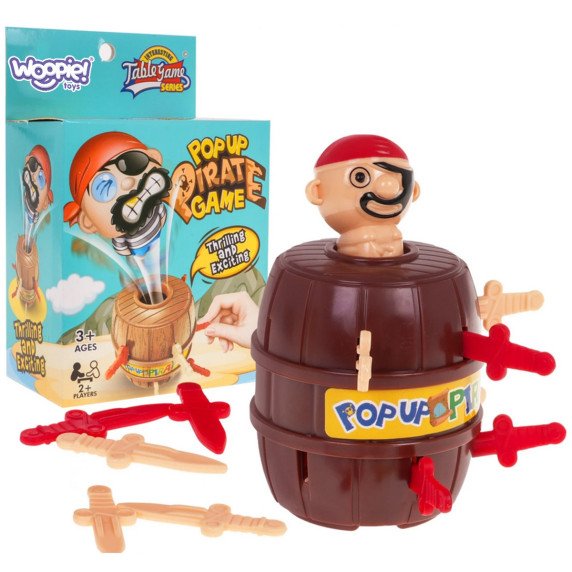 WOOPIE Išprotėjęs šokančio pirato statinys beii Arcade žaidimas