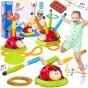 WOOPIE 3-in-1 Arkadinė žaidimų raketa Lėkimo virvė Mėtymas į taikinį Nykštukas