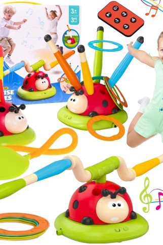 WOOPIE 3-in-1 Arkadinė žaidimų raketa Lėkimo virvė Mėtymas į taikinį Nykštukas