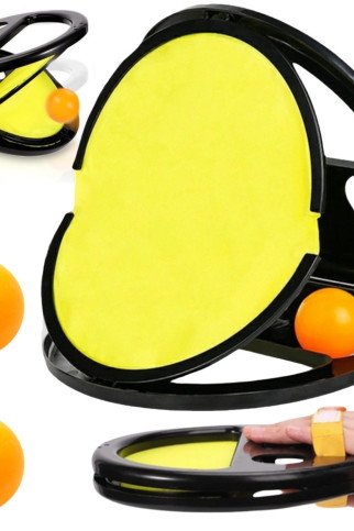 WOOPIE Gaudyklės žaidimas Rink skęstą kamuolį Metimas Pagavimas Raketė + 2 kamuoliai