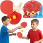 WOOPIE stalo teniso raketės su Ping Pong raketės + 3 kamuoliai