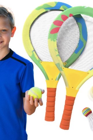 WOOPIE pliažo badmintono raketės komplektas WOOPIE pliažo badmintono raketės komplektas