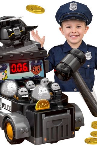 WOOPIE Hammer Arcade Žaidimas Policijos Automobilis su Priedais