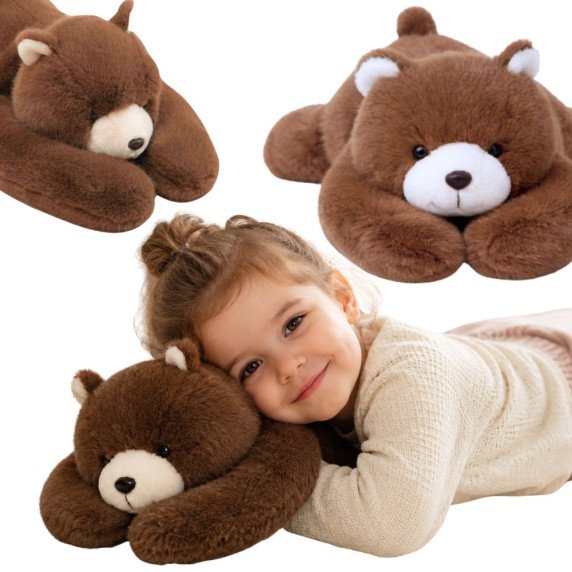 WOOPIE Svorio užkrautas žaislinis žaislas Teddy Bear Bruno Anti-stress Sensory Heavy Bear Pūkuotas žaislas 65cm 1500g