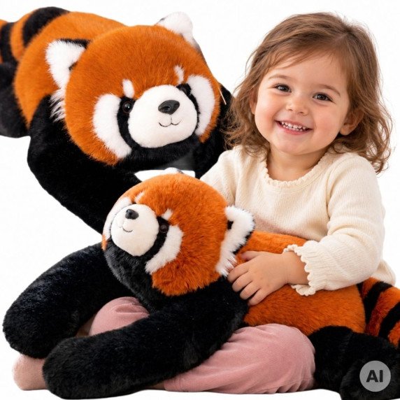 WOOPIE Raudonasis Panda Svorio jutiklinis žaislas 1kg