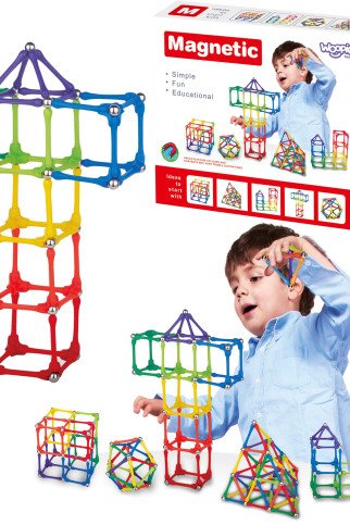 WOOPIE Magnetinės Konstrukcijos Blokai Kūrybinis Galvosūkis 110 vnt. WOOPIE Magnetinės Konstrukcijos Blokai Kūrybinis Galvosūkis 110 vnt.