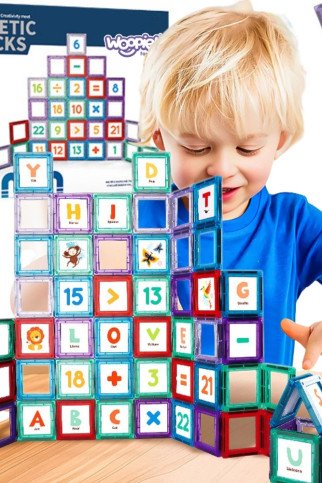 WOOPIE 3D magnetiniai blokai Skaičiai 70 vnt. WOOPIE 3D magnetiniai blokai Skaičiai 70 vnt.