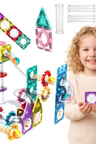 WOOPIE Magnetinės Konstrukcijų Blokėlių 3D Mokomasis Rinkinys Kambarių Traukinys 126 vnt. WOOPIE Magnetinės Konstrukcijų Blokėlių 3D Mokomasis Rinkinys Kambarių Traukinys 126 vnt.