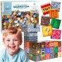 WOOPIE Magnetiniai Statybiniai Blokai 3D Kibirai Mokomoji Rinkinys 63 vnt.