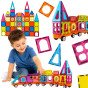WOOPIE Magnetinis 3D Blokų Traukinio Rinkinys 71 vnt.