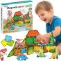 WOOPIE Magnetiniai statybiniai blokai 7,5 cm Dino 30 vnt.