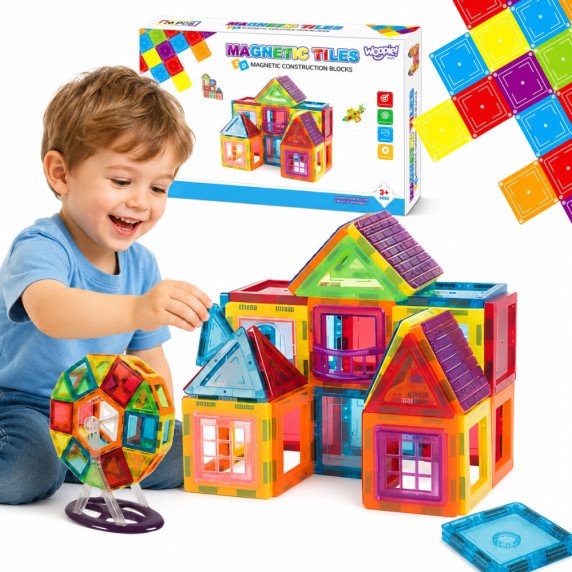 WOOPIE 3D Magnetiniai Blokeliai Švietimo Skydeliai Vaikams