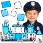 WOOPIE Magnetiniai Kubai 3D Policijos Stoties Rinkinys 42 vnt.