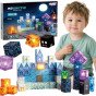 WOOPIE Magnetiniai Statybiniai Kubai Pixel Castle 64 vnt.