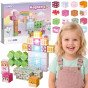 Woopie Magnetiniai Kubai 48 vnt. Montessori Edukacinis 3D Puzzle