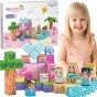 WOOPIE Magnetiniai Kubai Klijuojamieji Magnetai 86 vnt. 3D Edukacinis Galvosūkių Montesori Rinkinys Vaikams nuo 3 metų岁