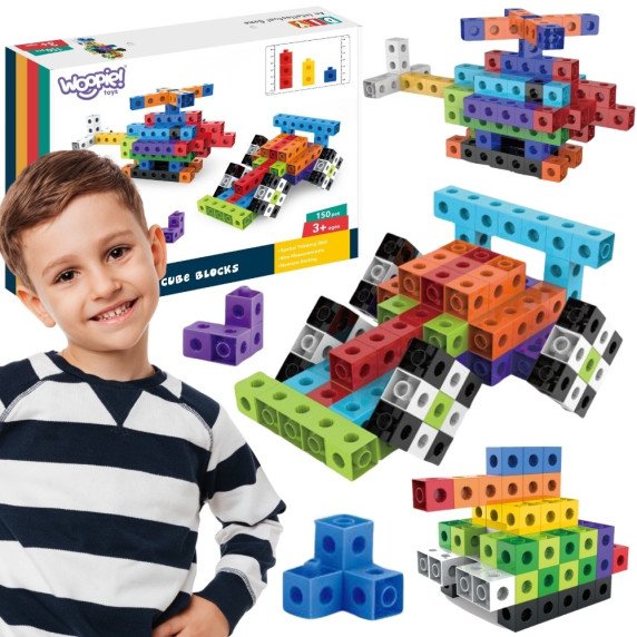 WOOPIE 3D Konstrukcijos Kubai 150 vnt.
