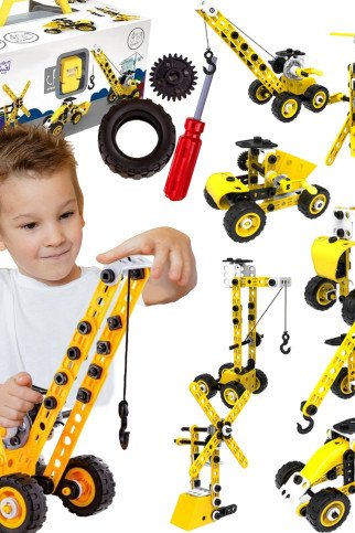 WOOPIE Automobilių 8-in-1 Konstrukcijos Rinkinys STEAM Plytelės WOOPIE Automobilių 8-in-1 Konstrukcijos Rinkinys STEAM Plytelės