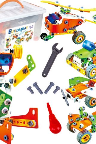 WOOPIE Statybos plytelės rinkinys STEM Transporto priemonės 163 vnt. WOOPIE Statybos plytelės rinkinys STEM Transporto priemonės 163 vnt.