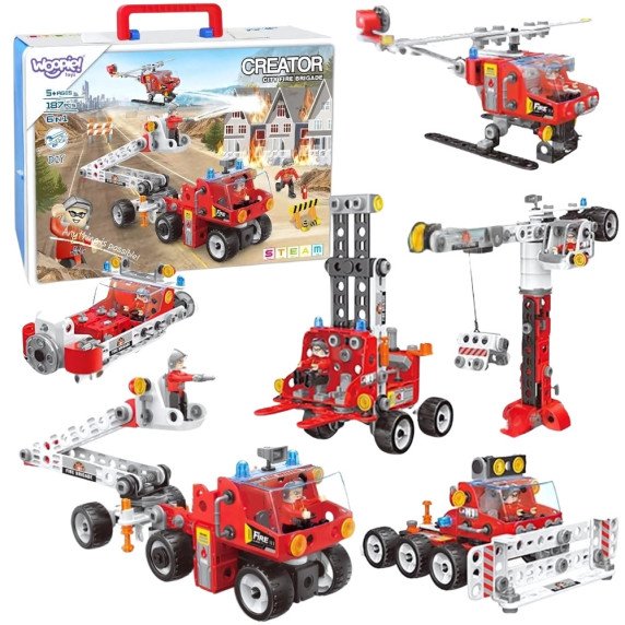 WOOPIE Creator City Fire Brigade statybos rinkinys