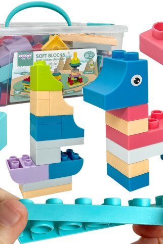 WOOPIE Minkštos Kubeliai Rinkinys 99 Vnt. Dėžutėje WOOPIE Minkštos Kubeliai Rinkinys 99 Vnt. Dėžutėje