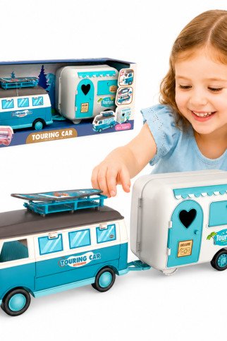 WOOPIE XL lėlių namelis su priekabos prikaba