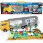 WOOPIE Transporto priemonė su sunkvežimiu 2 1 Dinozaurų rinkinys + modelis.