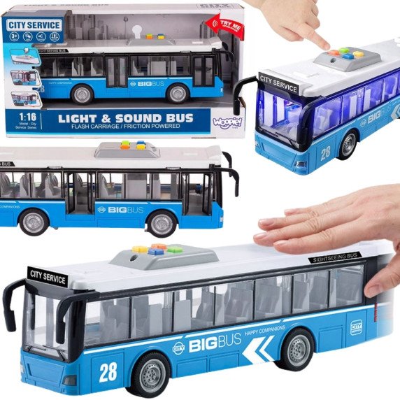 Interaktyvus elektrinis miesto autobusas WOOPIE 1:16